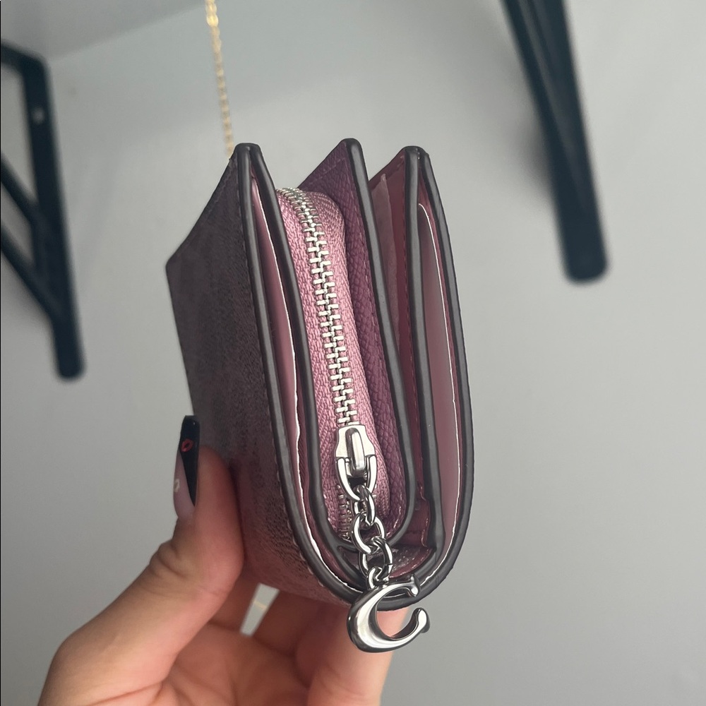 Coach Metallic Pink Women's Wallet - Picture 7 of 10